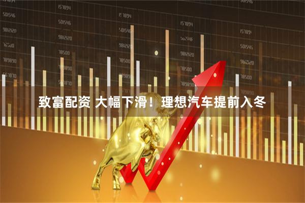 致富配资 大幅下滑！理想汽车提前入冬